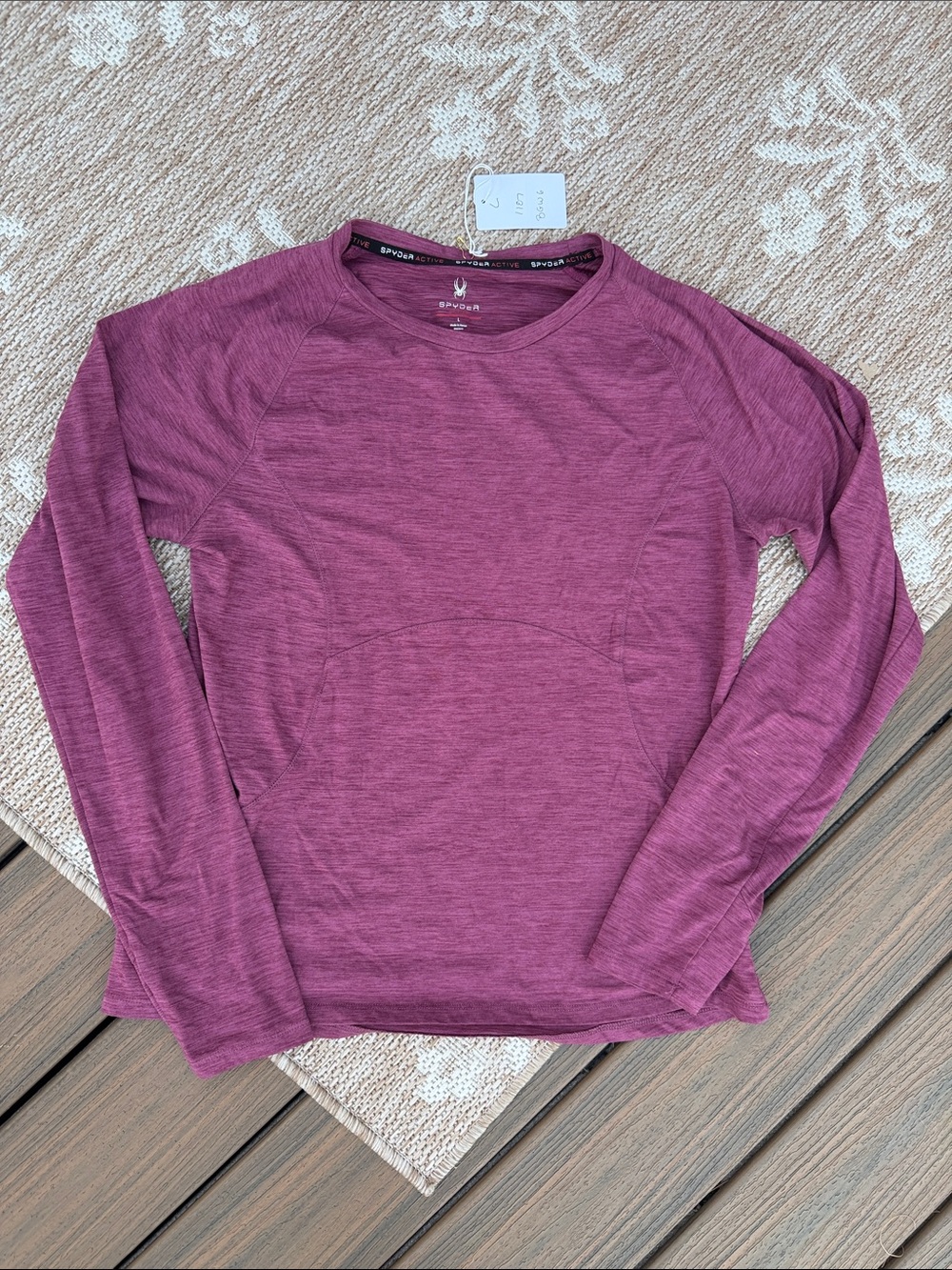 Spyder women’s Long-Sleeve Crew - Berry